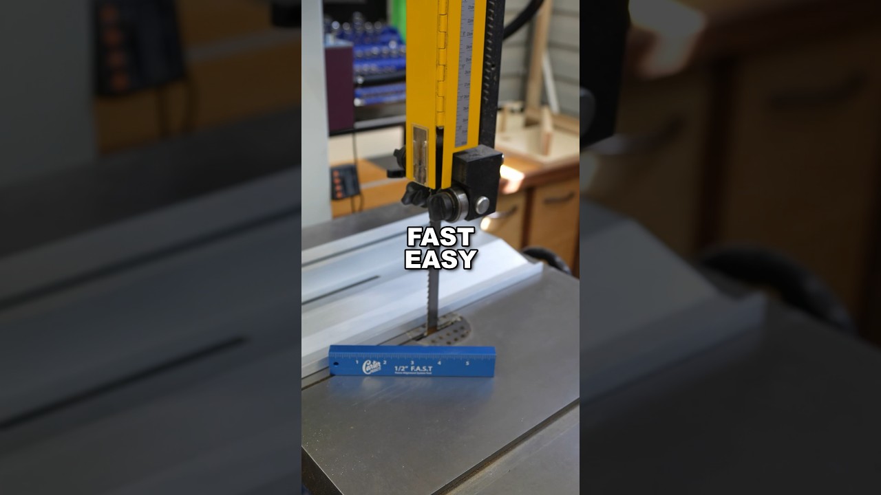 EASY Bandsaw Set-up EVERY TIME! #woodworkingtools