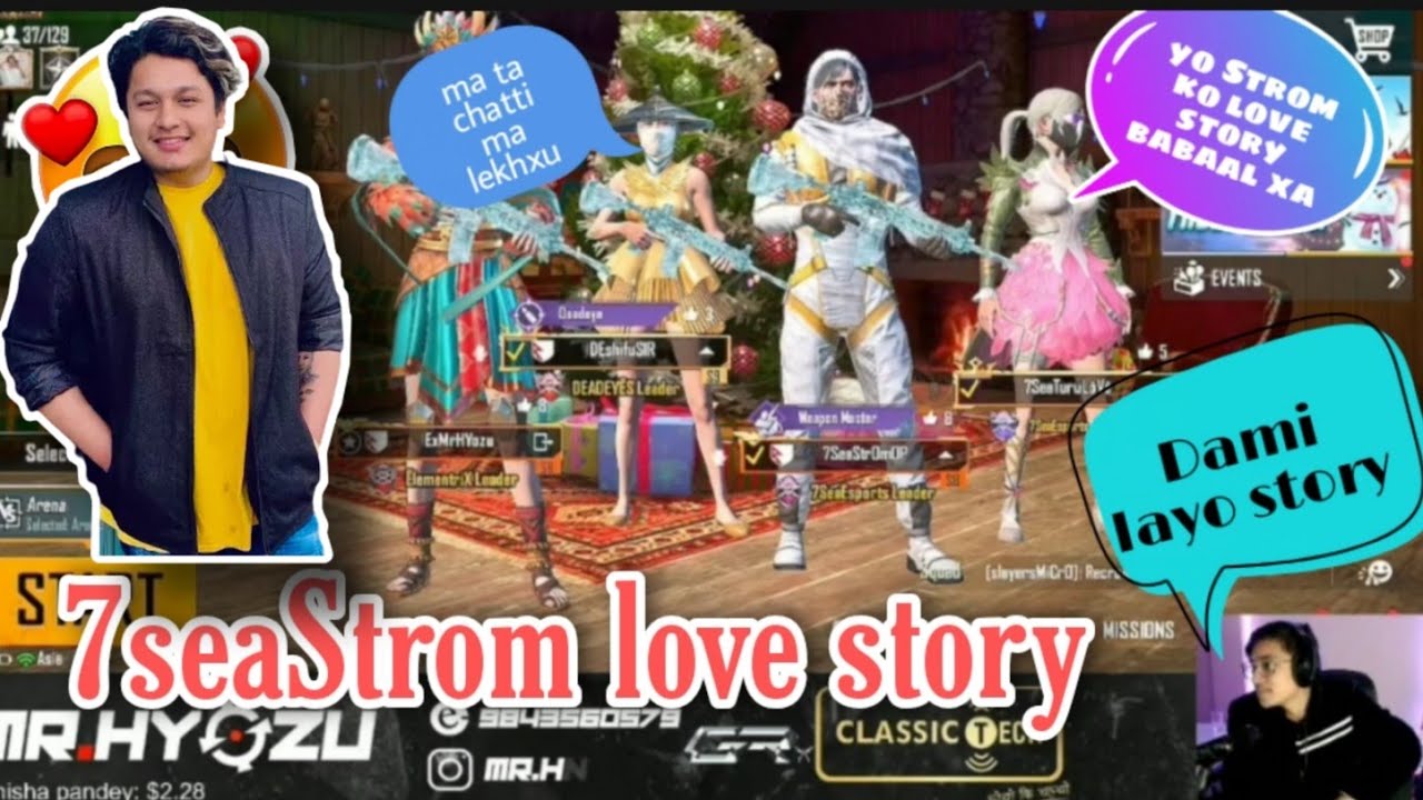 7seaStrom love story Feat mr hyozu, DEshifuSIR & 7sea Turu love || love story || Story Times Gaming