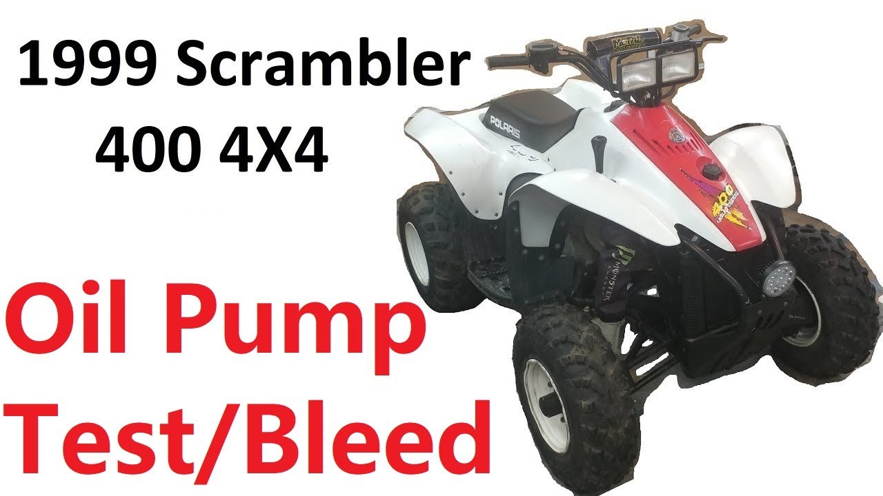 Scrambler 400 oil pump test bleed purge