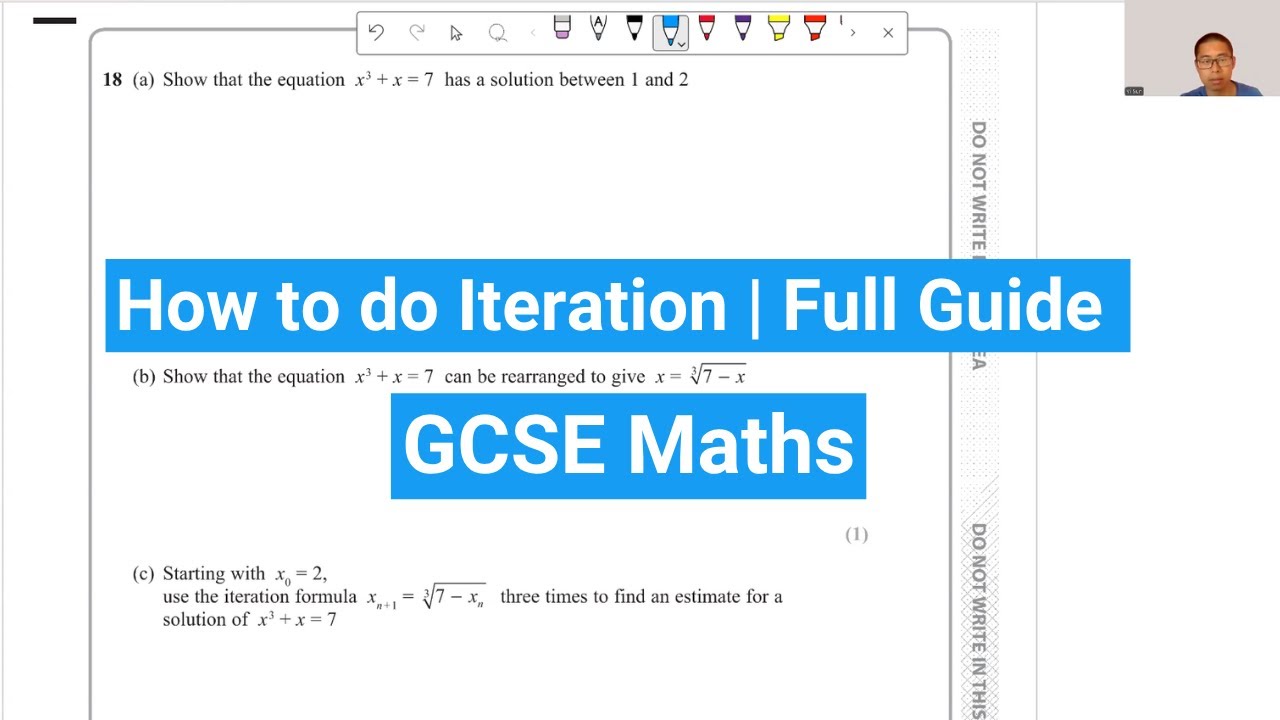 How to do Iteration in GCSE Maths