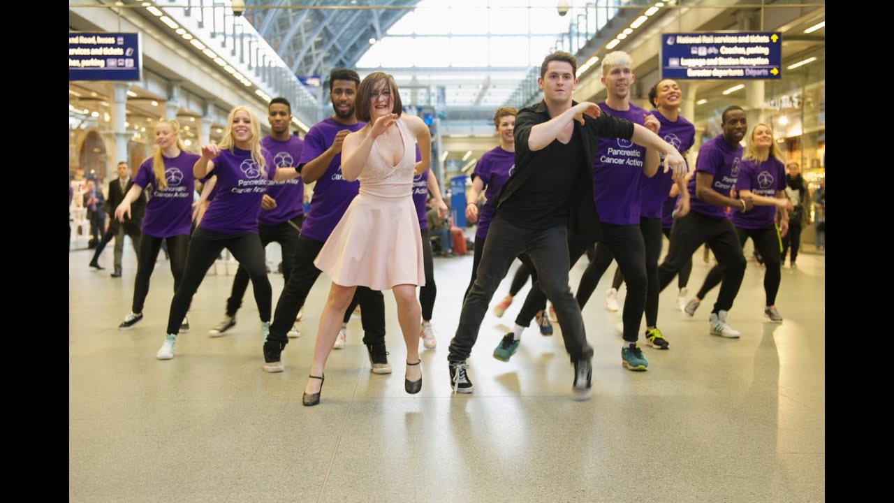 'St Pancreas' for one day flash mob - #DanceForSurvival - St Pancras International 11th March