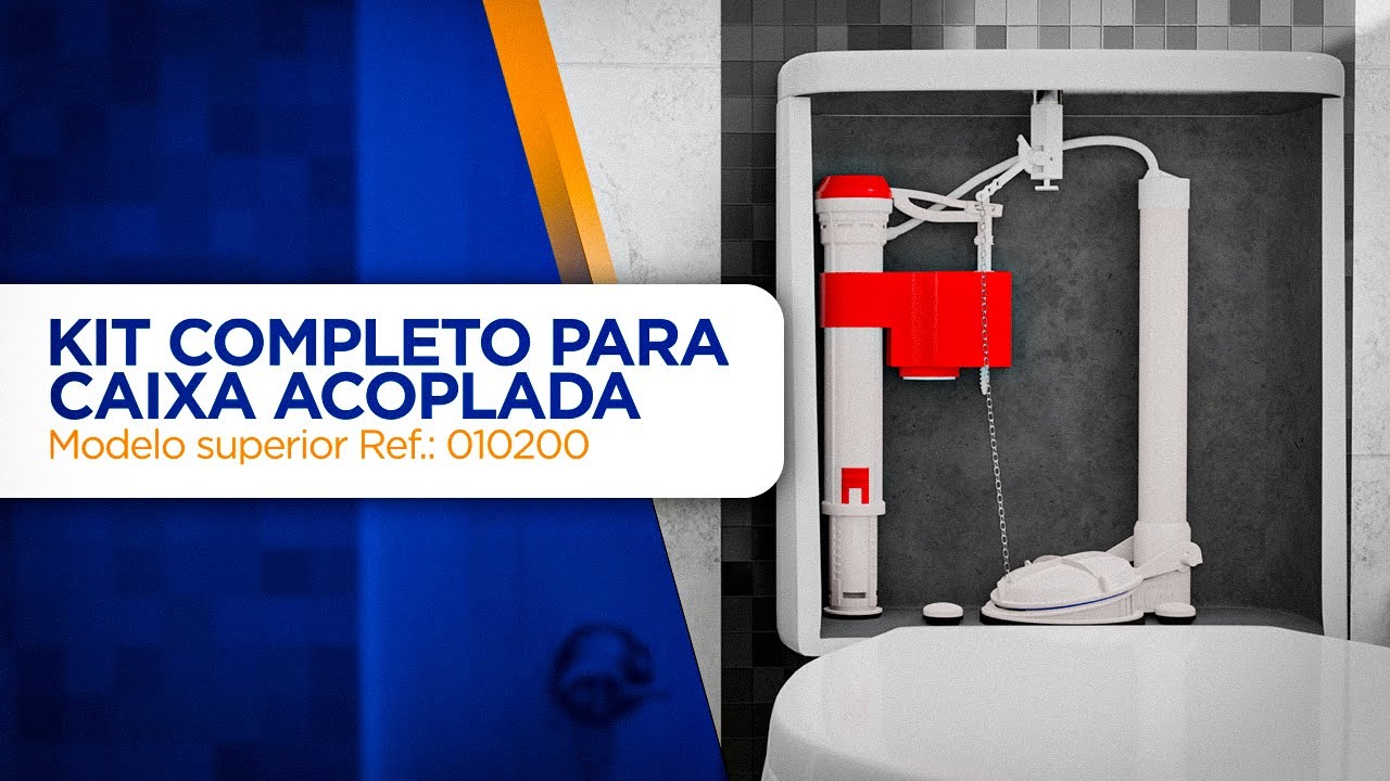 Instalação do Kit para caixa acoplada universal modelo superior | Ref.:010200