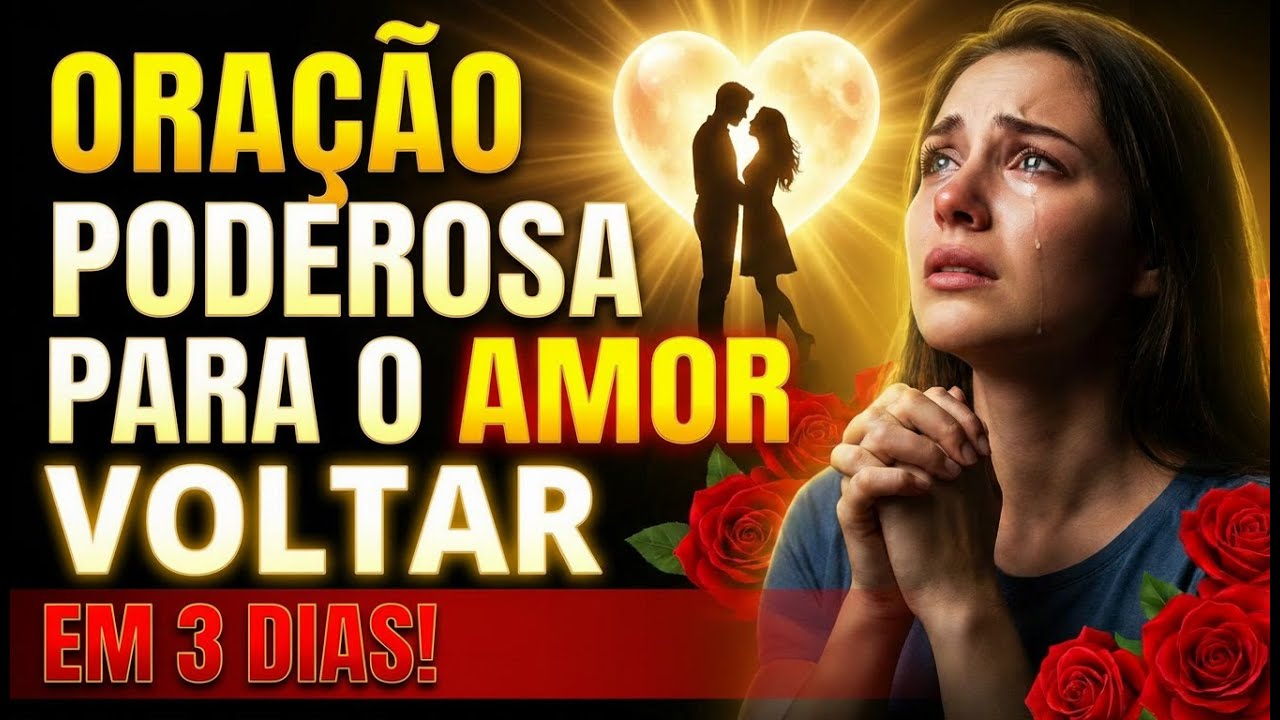 ORAÇÃO PODEROSA PARA O AMOR VOLTAR EM 3 DIAS - Reze com Fé e ele Voltará!