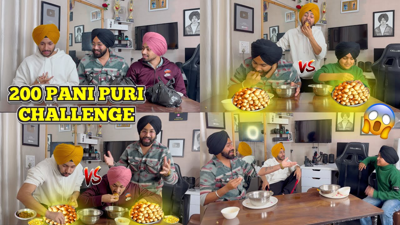 200 PANI PURI EATING CHALLENGE WITH FRIENDS😱| UNEXPECTED WINNER….❓🥇​⁠~ @amanjagraon @Harshjagraon