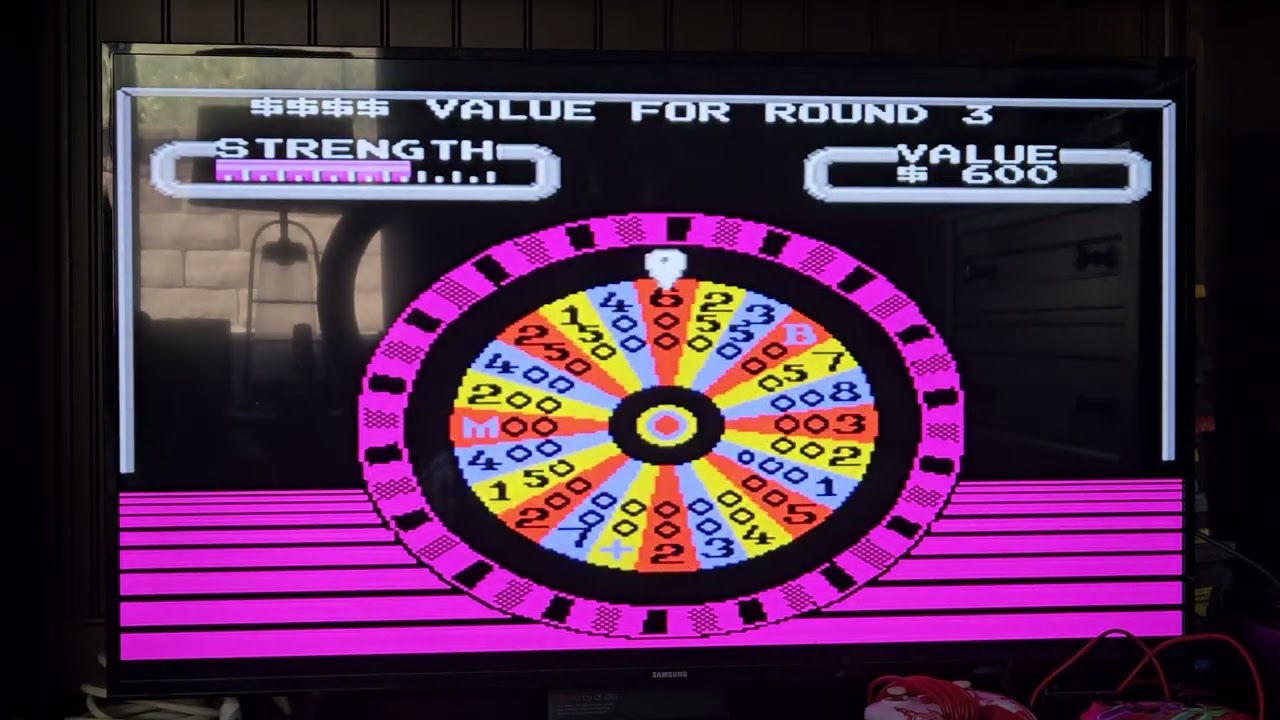 I play as Derek H on Wheel of Fortune Junior Edition for the NES