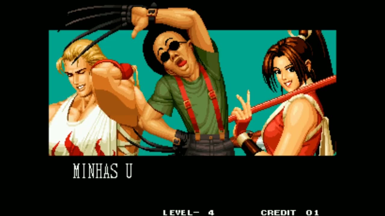 THE KING OF FIGHTERS 95 NEO GEO MVS ARCADE LEVEL 4 MAI SHIRANUI ANDY BOGARD CHOI BOUNGE SEM FINAL
