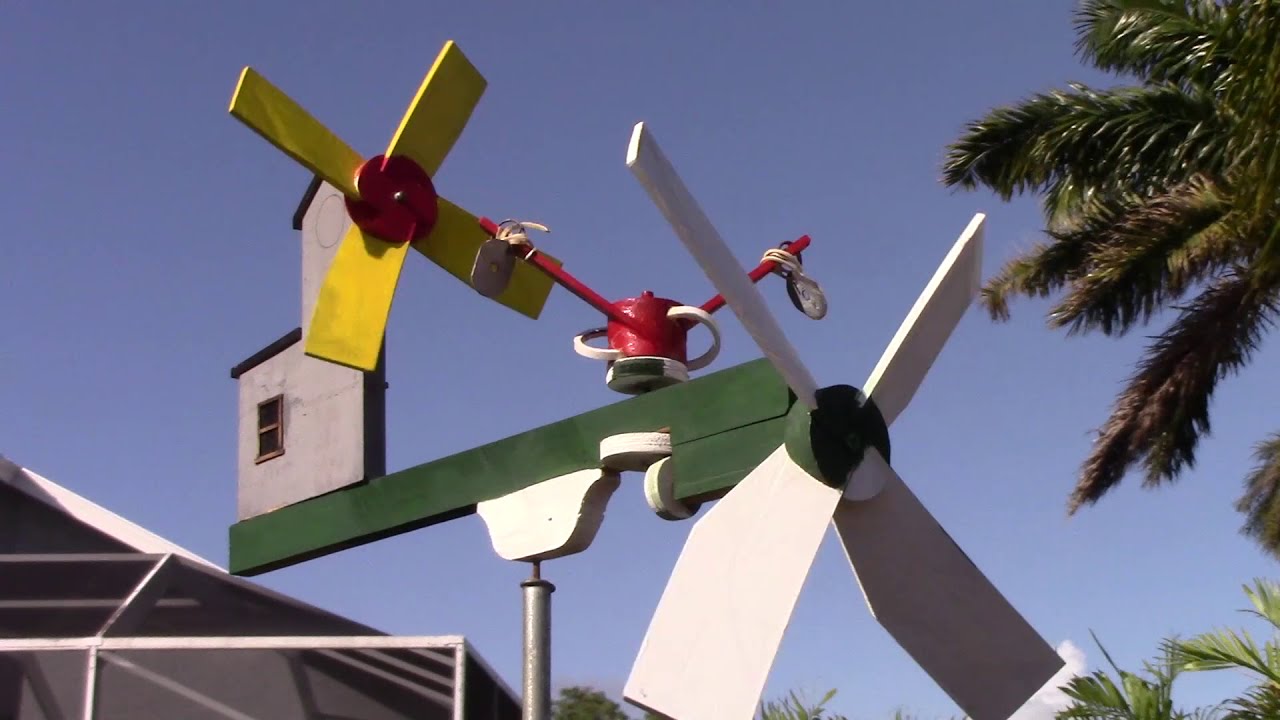 Sunny Day 7 Whirligigs spinning in the Breeze