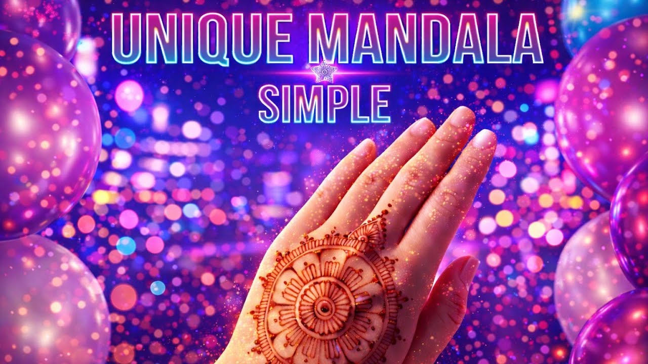 Simple and unique Trendy Minimalist Mandala for Beginners 
