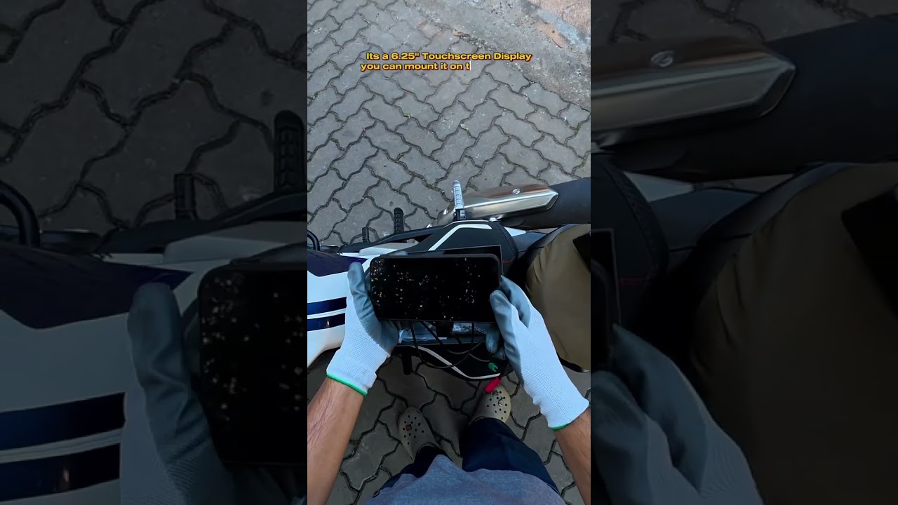 Dash camera, gps and google maps on motorcycle! In kochi