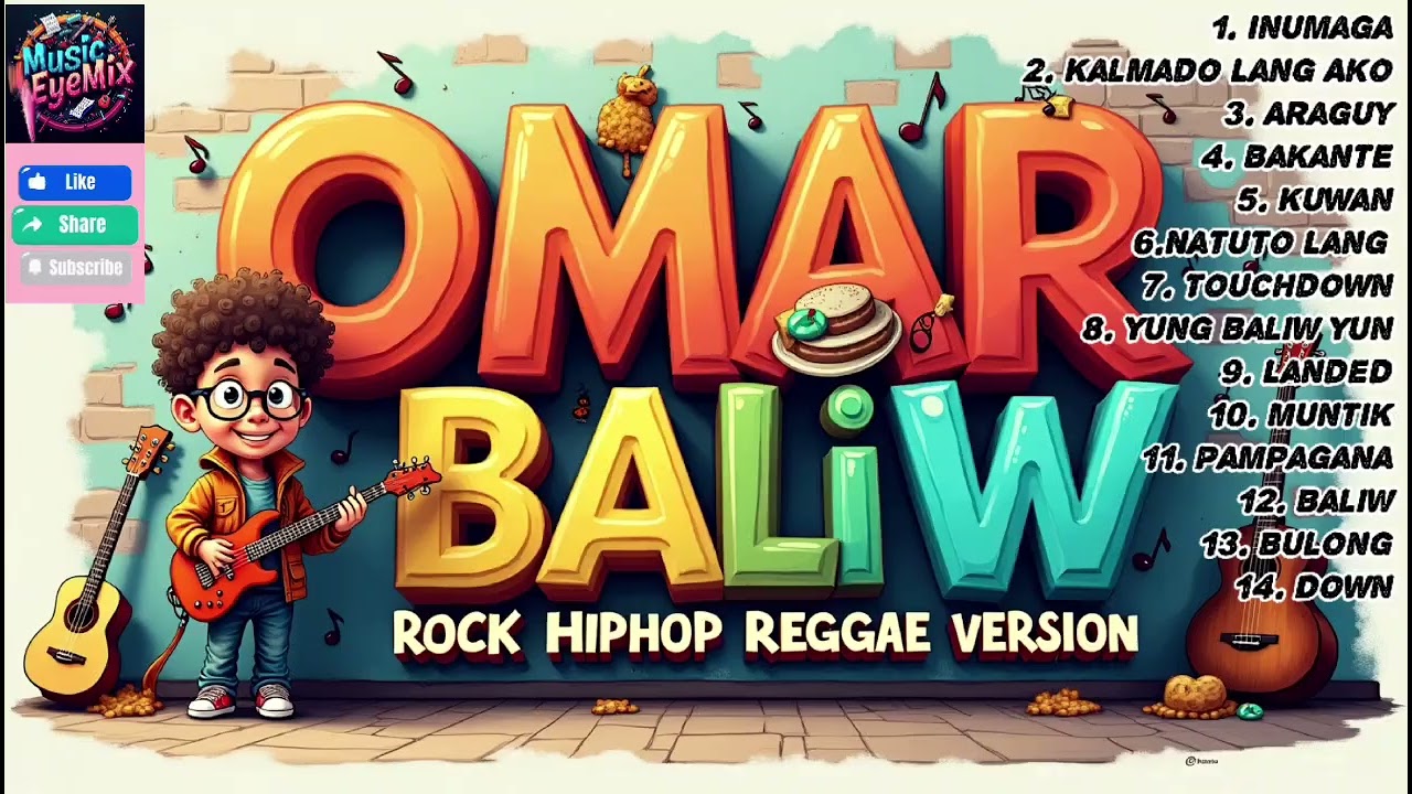 OMAR BALIW Playlist/ ROCK HIPHOP REGGAE Cover Version/ MusicEyeMix/ @TopTrending