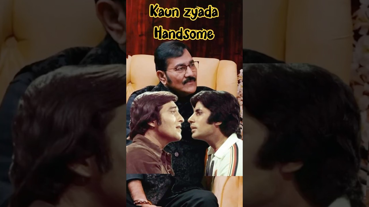 Zyada handsome kaun? Vinod Khanna ya Amitabh Bachchan🔥🤔 @shubhankarmishraofficial #shorts #ytshort