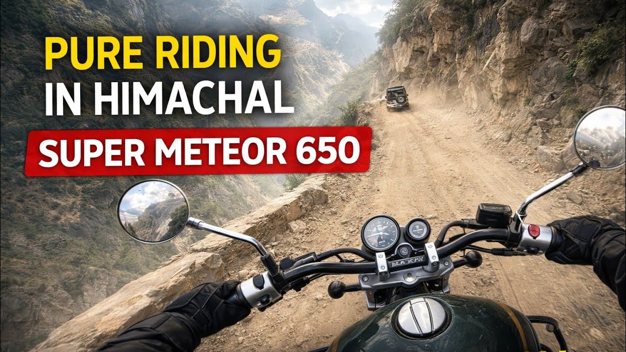 Pure Riding in Himachal | Super Meteor 650 | Kinnaur Cliff Road | Dangerous Roads of Himachal 