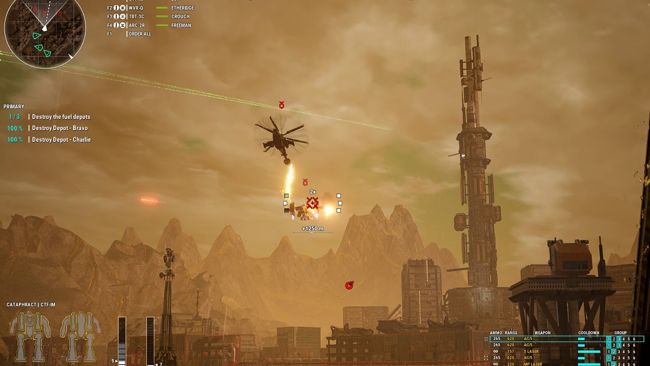 3xAC/5 on Cataphract CTF-IM (MechWarrior 5: Mercenaries)
