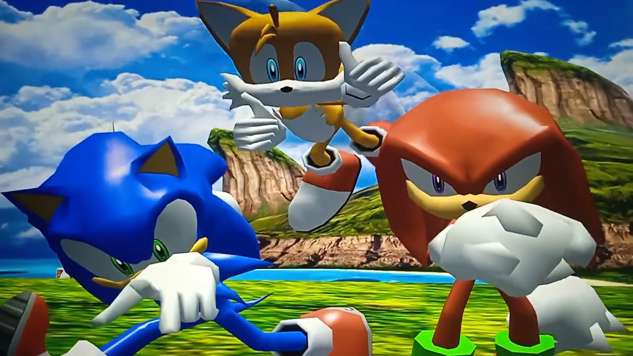 Let's Play Sonic Heroes Gameplay sur PC Dolphin Emulator Seaside Hill Zone Ocean Palace Level 1.