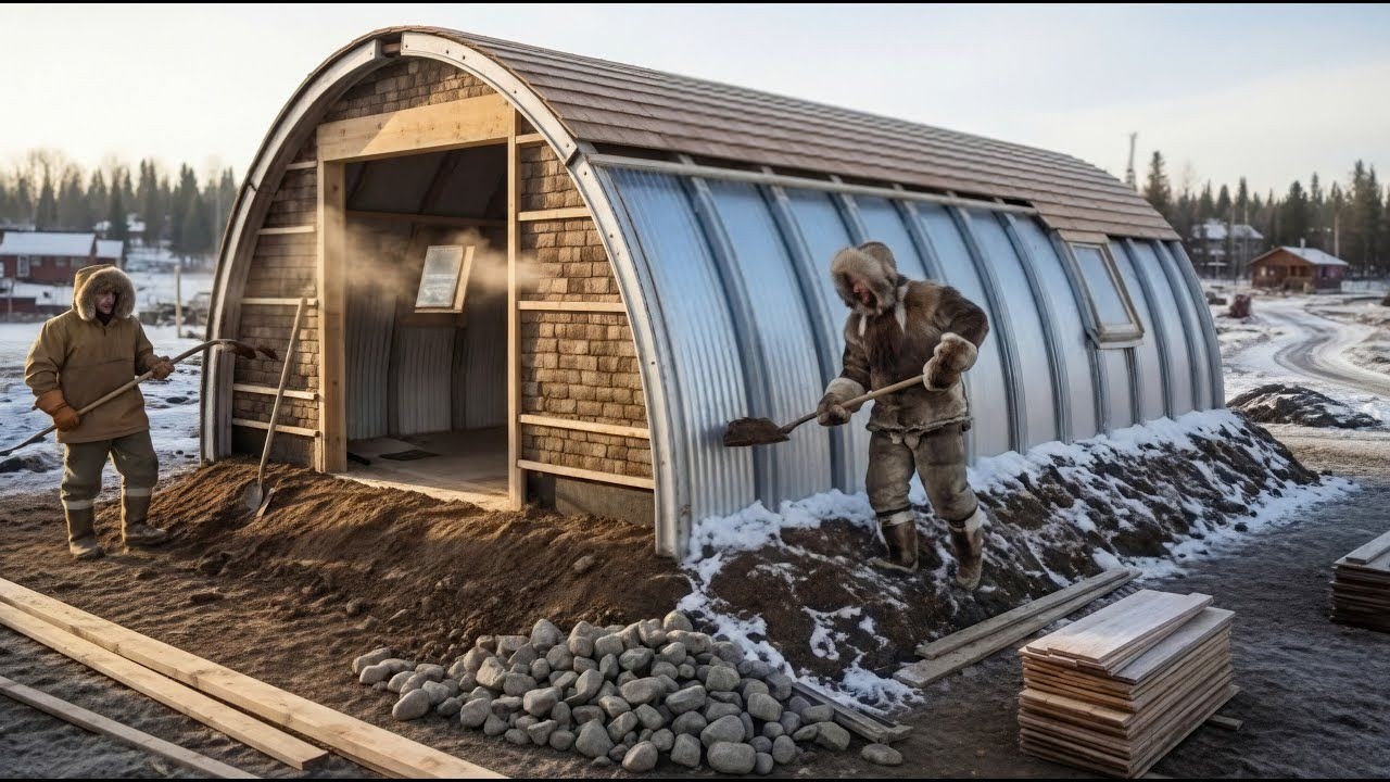 The New Alaskan Way To Build Quonset Mini-Cabin That Proved 65° Warmer Than All Cabins