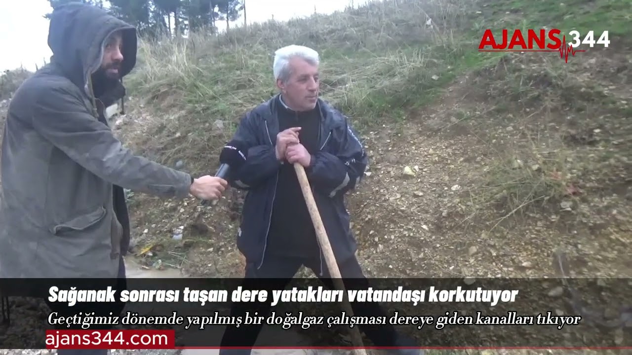 Helete’de doğalgaz çalışmaları dereyi taşırdı