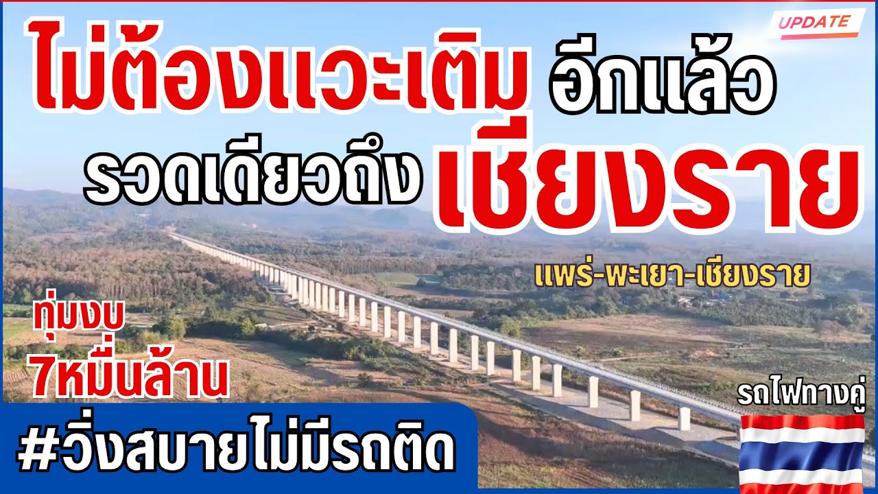 งานก่อสร้างรถไฟทางคู่เด่นชัย-เชียงของ