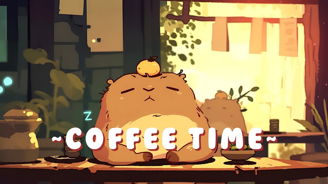 [60 Minutes] Capybara Chill Radio - Lofi Hip Hop for Studying ~ Peaceful Flow ~ 🦫 🎧 ✨