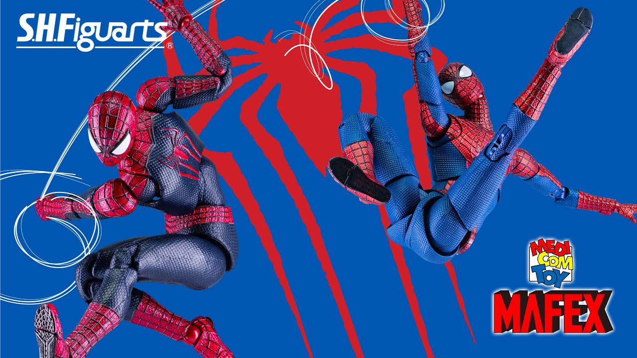 MEDICOM MAFEX Amazing Spider-man VS S.H.FIGUARTS Amazing Spider-man Comparison review