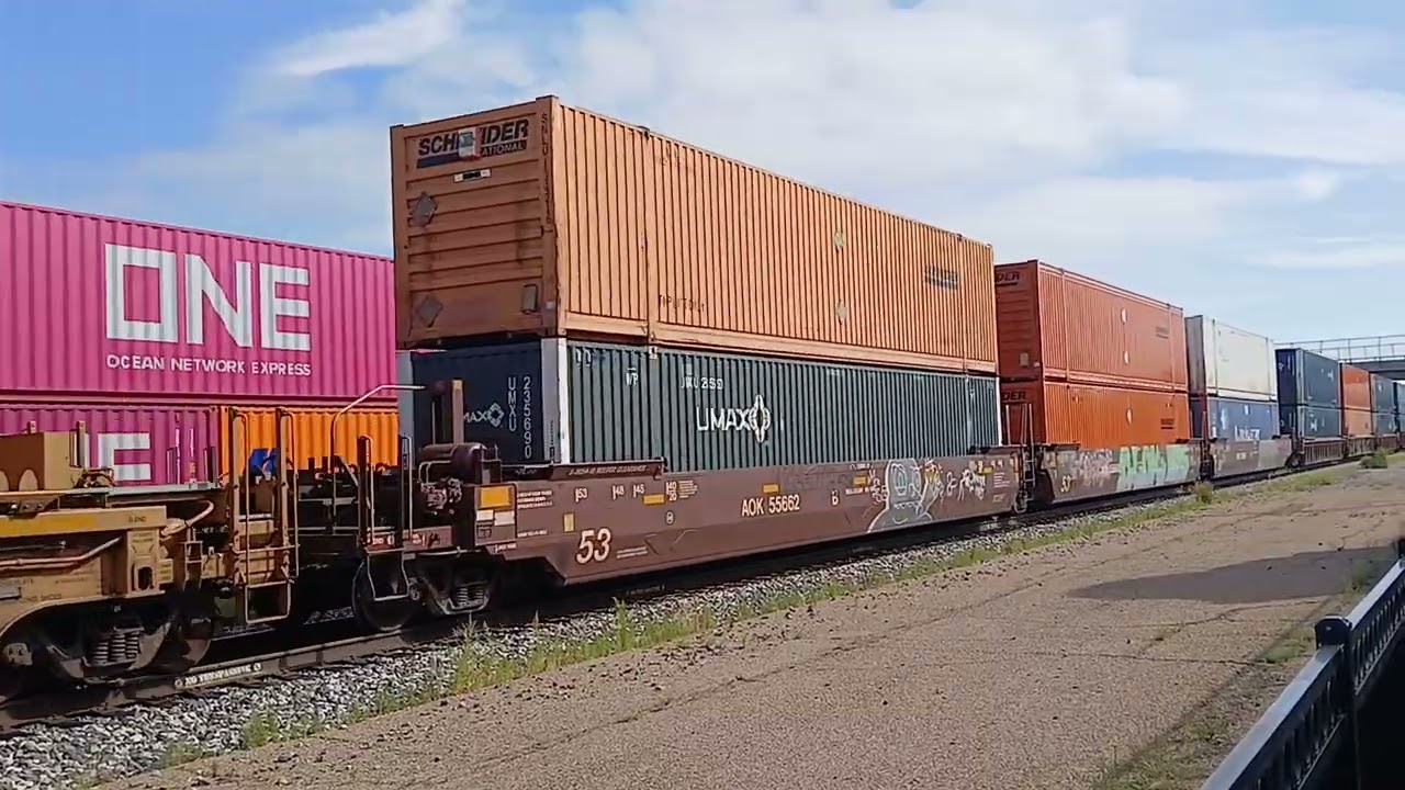 UP 9645 westbound intermodal 8-31-2025