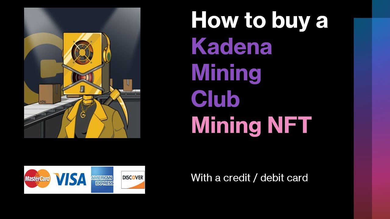 Kadena Mining Club (KMC) NFT : mining KDA without miner / mining rig