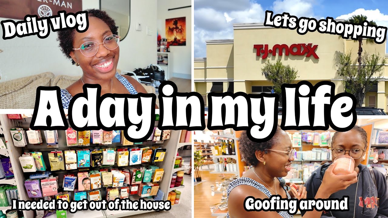 a day in my life | Goofing around in Tjmaxx, i needed to get out of the house, lets go shopping 