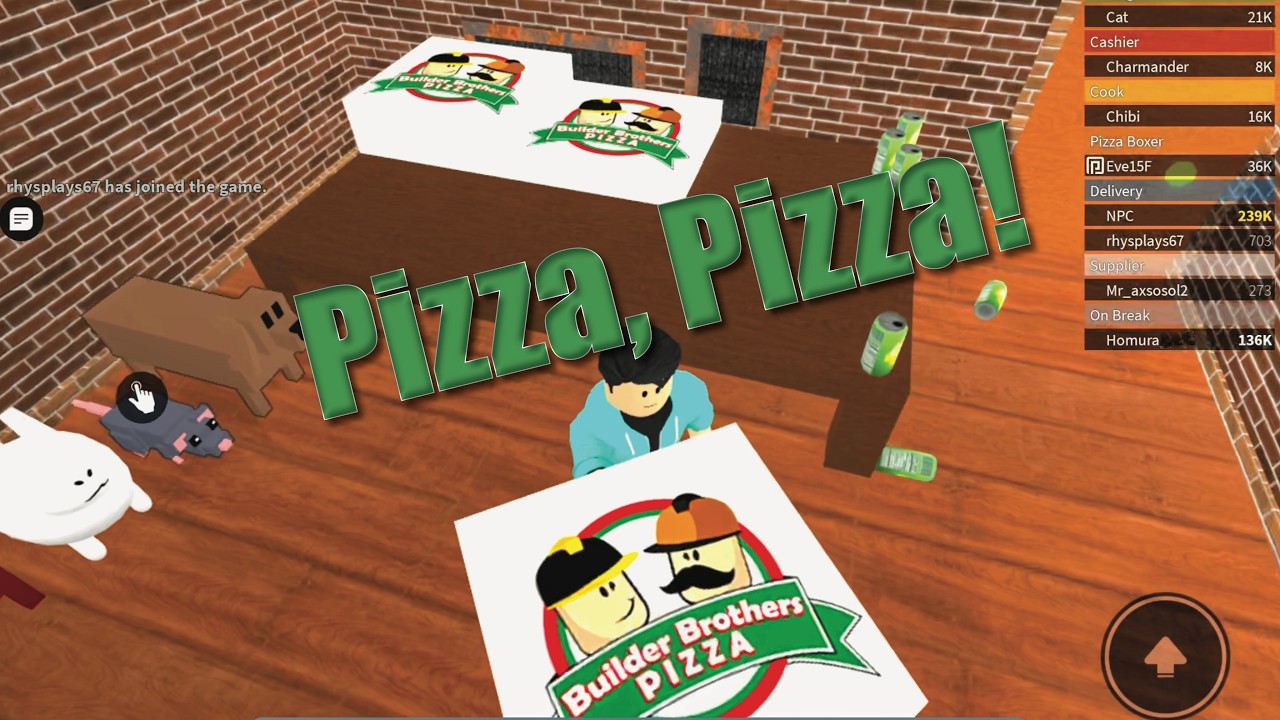 Work At A Pizza Place - Old School Roblox!
