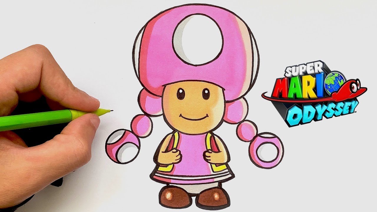 COMMENT DESSINER FACILEMENT TOADETTE MARIO