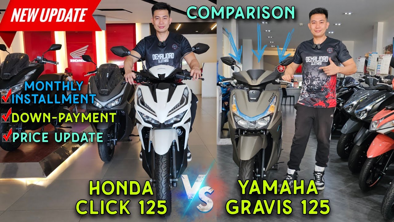 HONDA CLICK 125 VS YAMAHA GRAVIS 125 COMPARISON