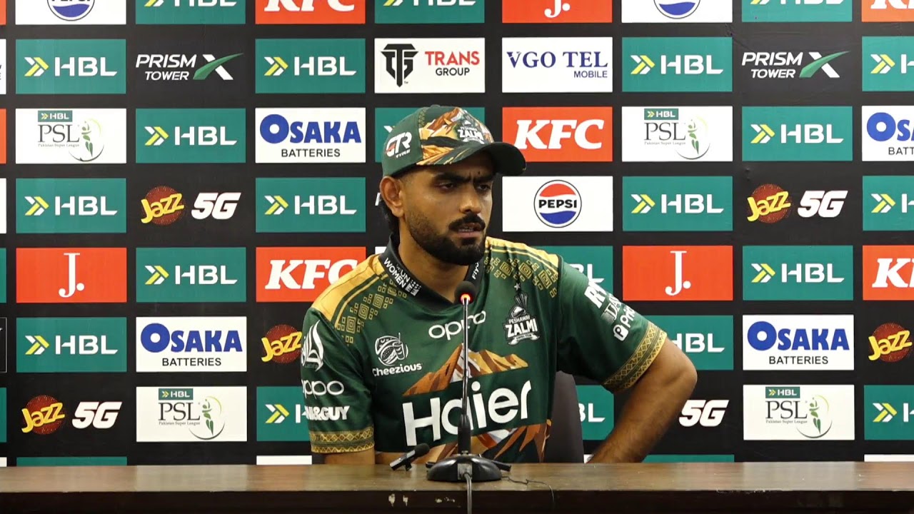 Babar Azam Press Conference | Hyderabad Kingsmen vs Peshawar Zalmi | Match 15 | HBL PSL 11 | MZB1K