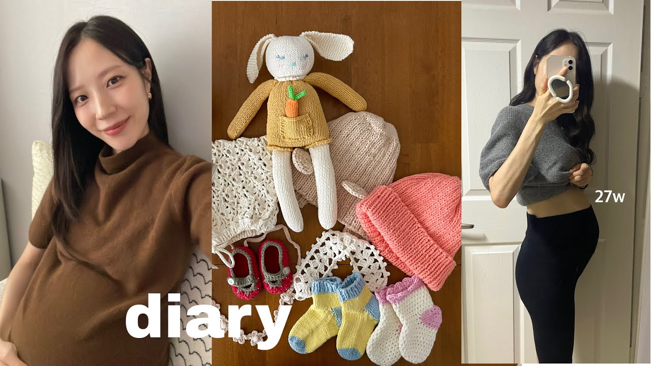 [⠀diary⠀] 임신24주에서 30주까지/입체초음파/칭찬받은 태동/건강하게 먹고/자연분만까지 달려보자🫘👼🏻