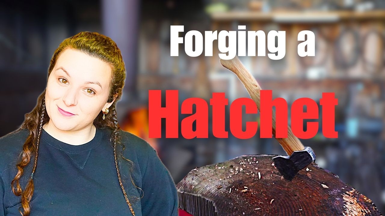 My First Time Forging a Hatchet PART 2! Blacksmithing Project | Messenger Forge