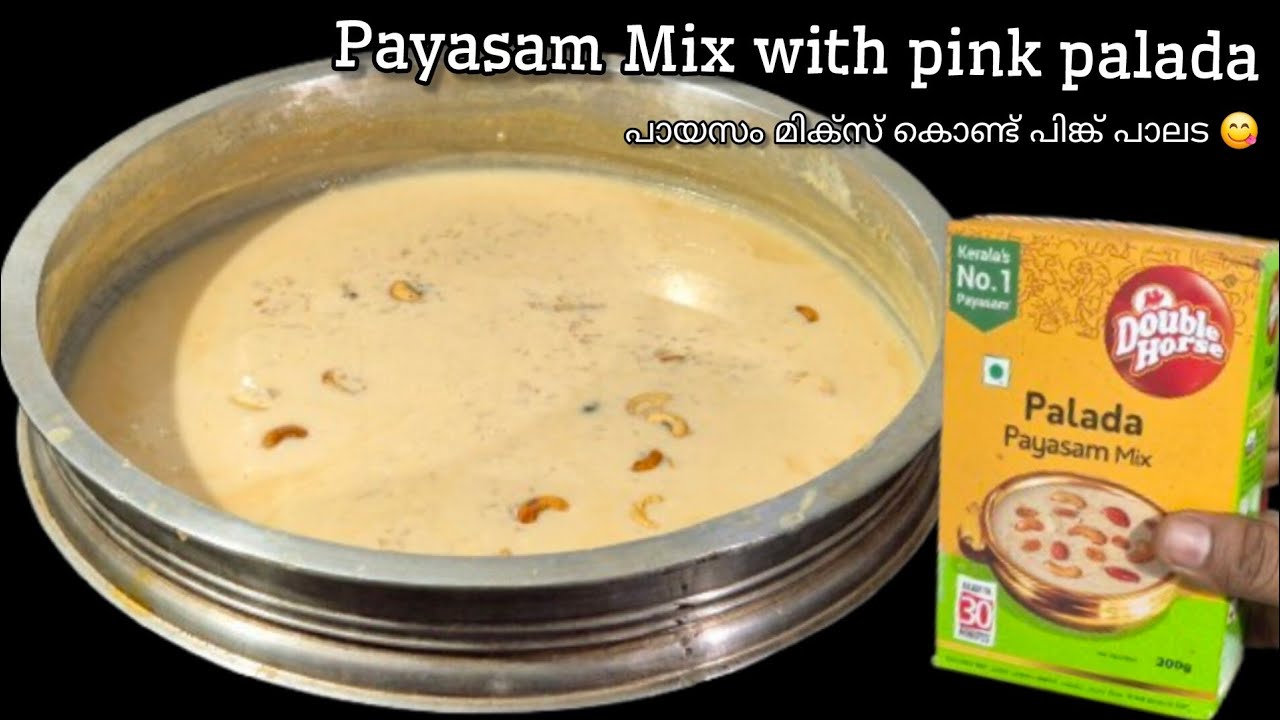വെറും 30 മിനിറ്റിൽ പിങ്ക് പാലട പായസം. Onam Sadhya Palada Payasam | Using Double Horse Palada Mix