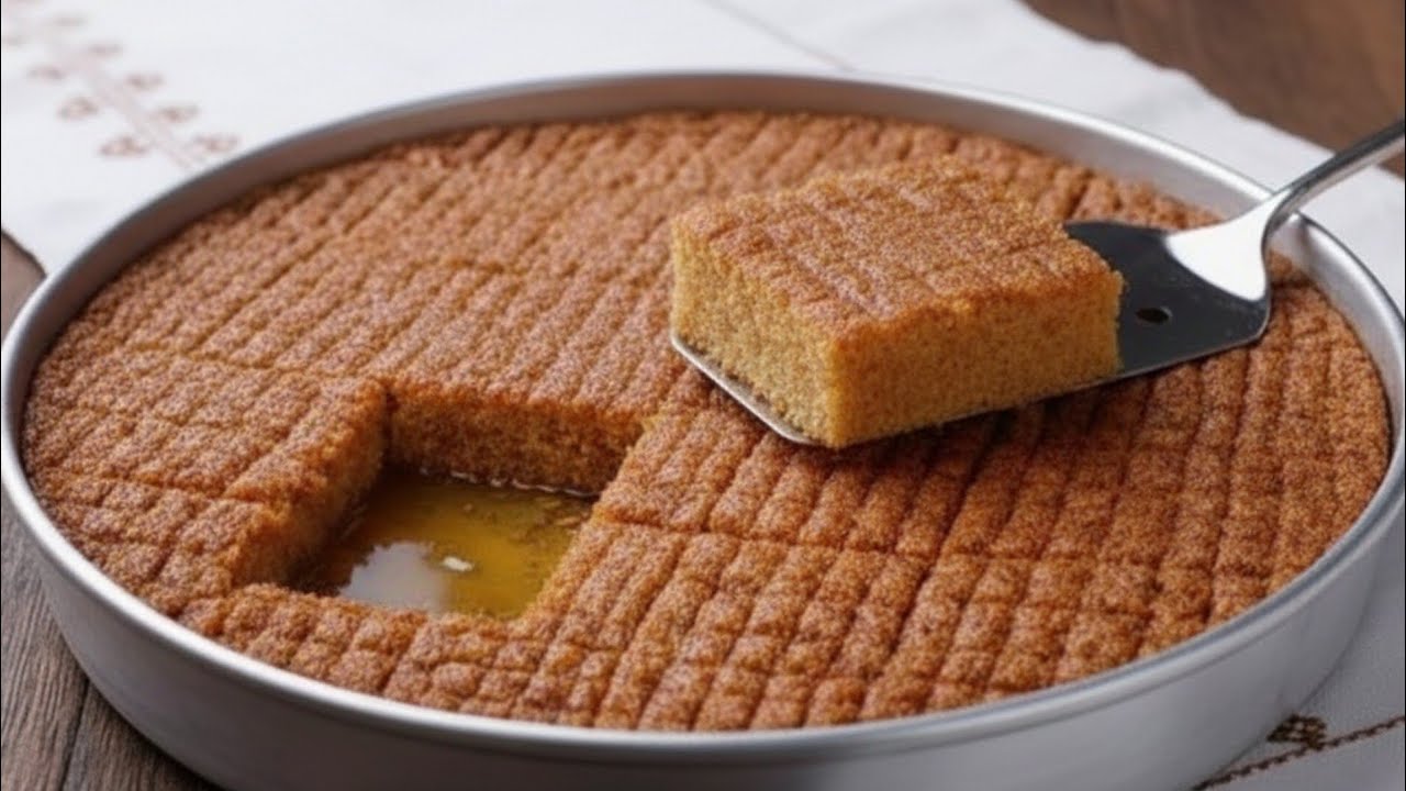 طريقه جديده للبسبوسه؟! اجمل بكتير من الهريسه والبسبوسه العاديه 👌💯