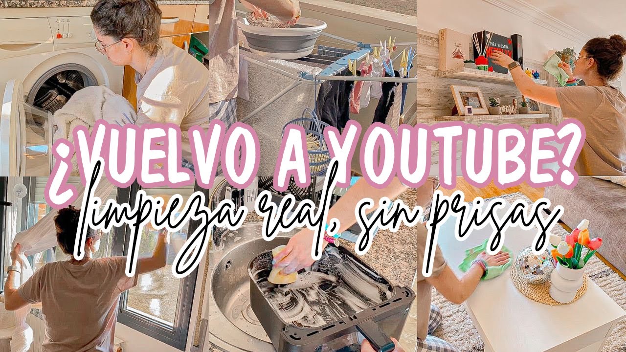 Rutina de LIMPIEZA REAL 🧺✨ | Vuelvo poco a poco… 💕 limpieza del hogar, motivación y rutina diaria