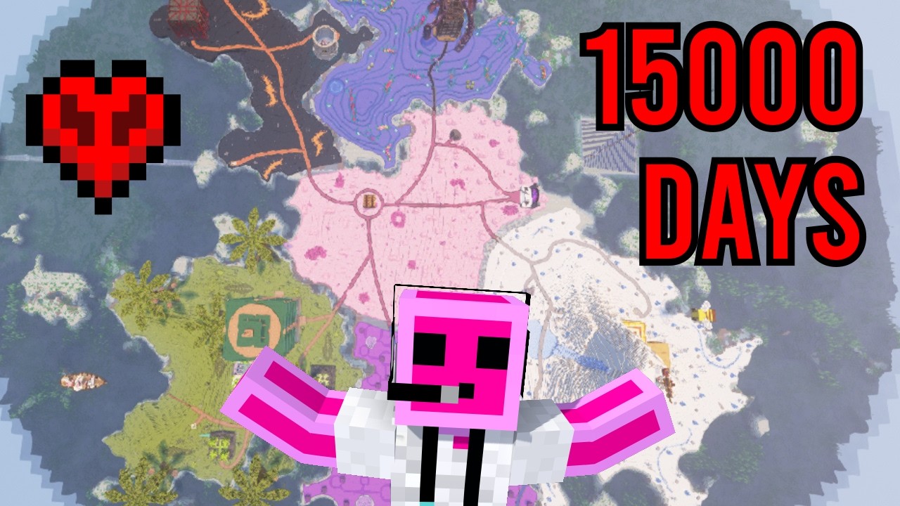 15,000 Days in HARDCORE Minecraft | World Tour