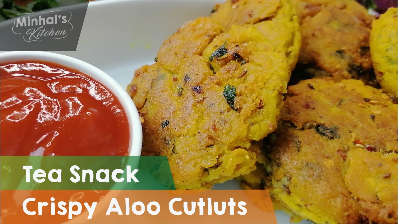 Crispy Aloo Cutlets | Semolina & Gram Flour Potato Cutlets |Quick & Easy Tea Snack| Minhal's Kitchen