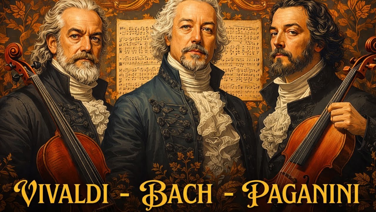 Vivaldi, Bach and Paganini 🎼 | Most Peaceful Classical Masterpieces
