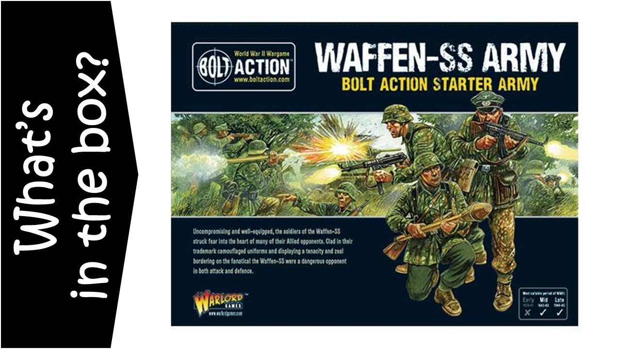 Bolt Action German Waffen-SS Starter Army, распаковка и обзор