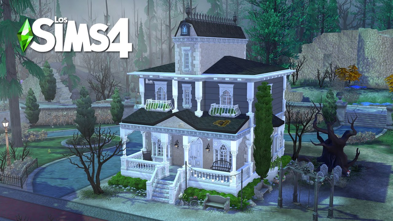 Construyo una Casa para la Familia Fantoche 💀 Los Sims 4