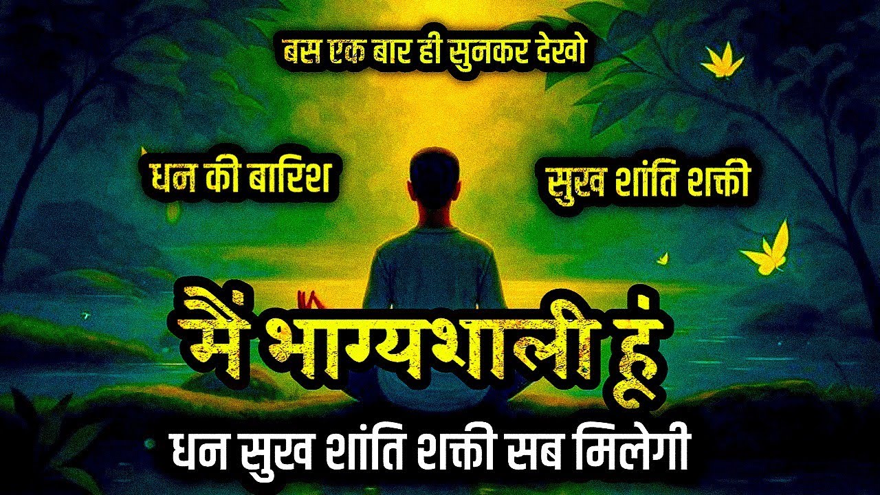 मैं अत्यंत भाग्यशाली हूं एक चमत्कारी प्रार्थना आज ही सुनो जादू देखो positive affirmations 2025