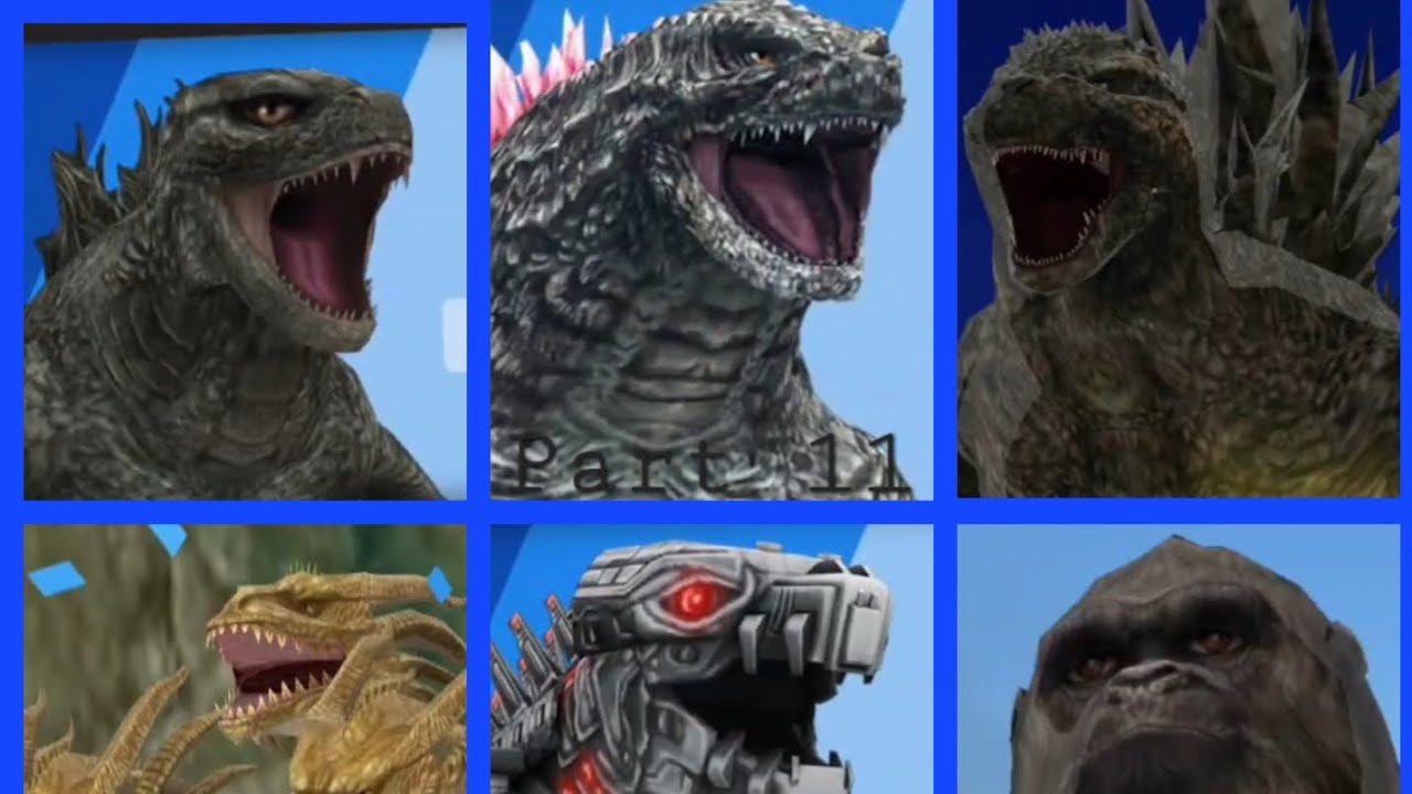 Legendary and Minus 1| Godzilla Battle Line fights through time Part 11