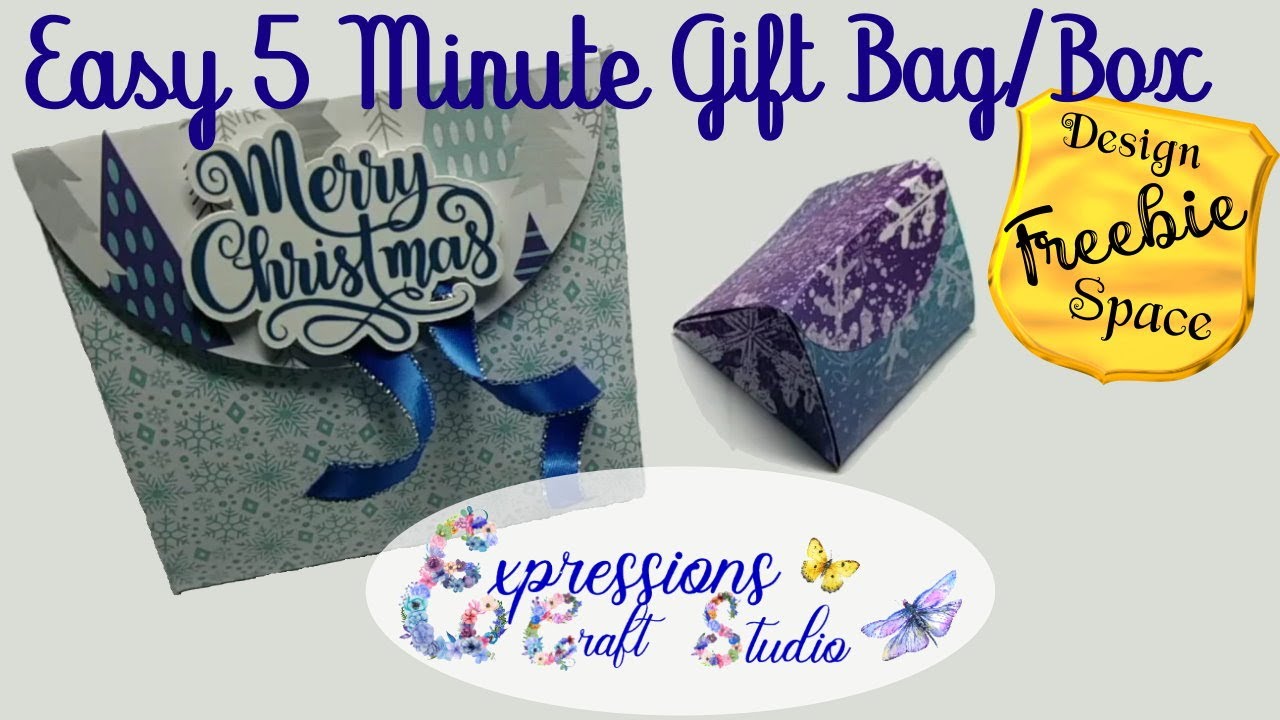 5 Minute Gift Bag Box for Design Space