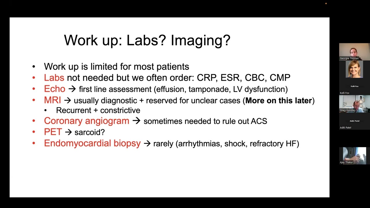 Latest on Acute and Recurrent Pericarditis - Georgia Thomas, MD, PhD