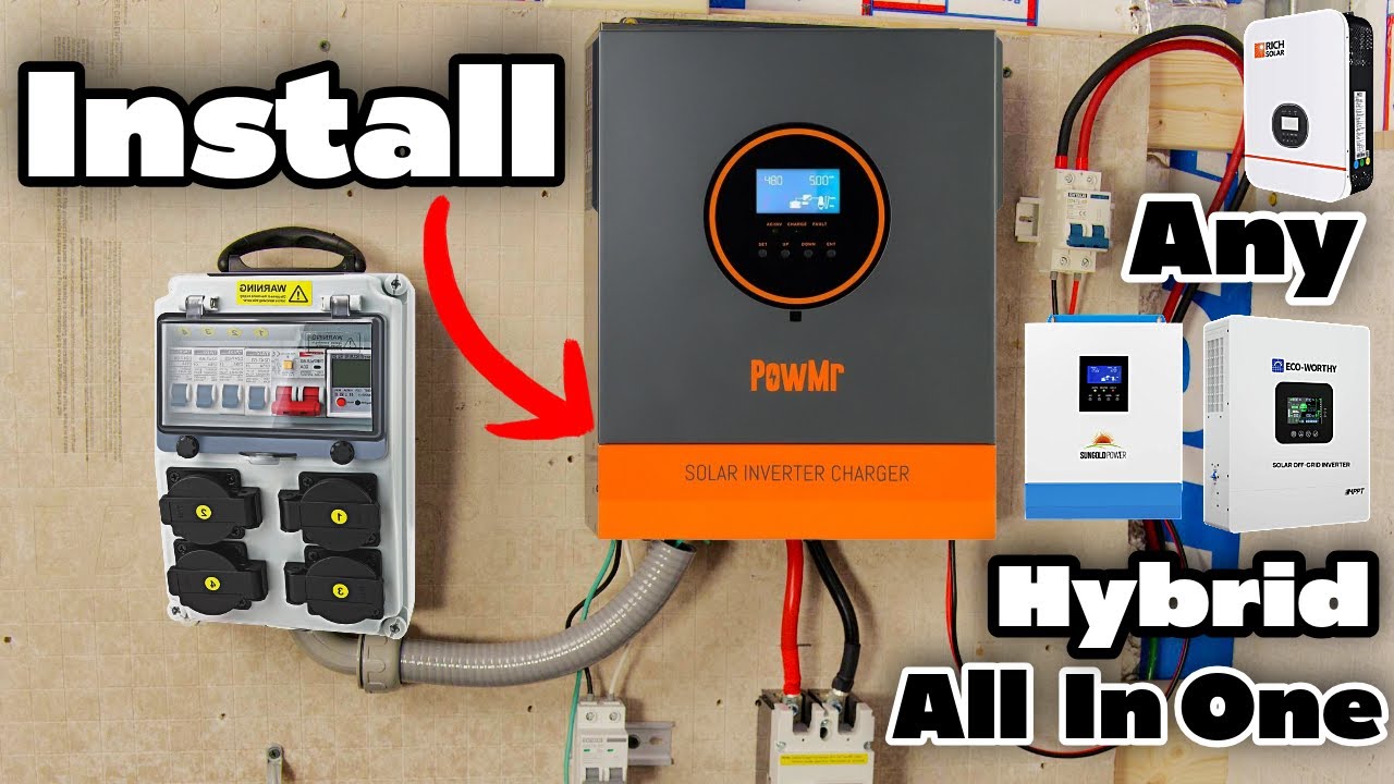 How To Install All In One Hybrid Solar Inverter Easy Simple