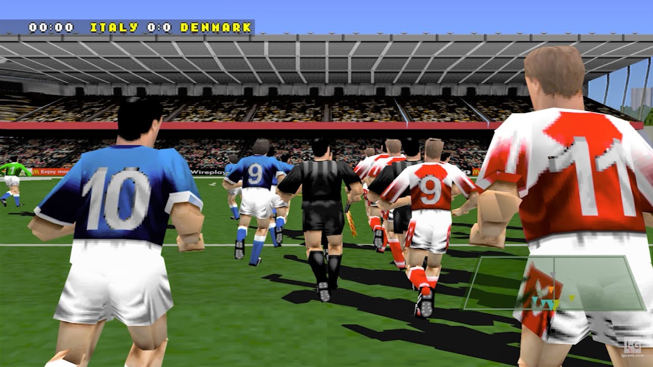 Actua Soccer 2 - PS1 Gameplay (4K60fps)