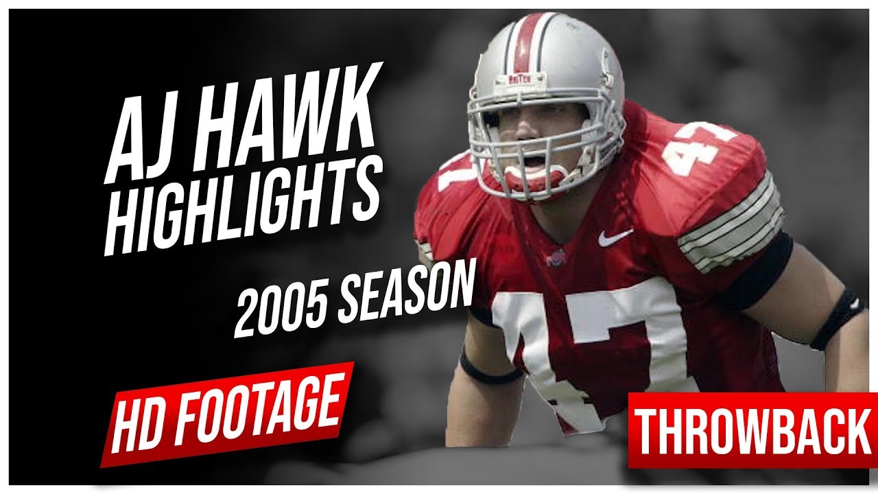 AJ Hawk Ohio State 2005 Season Highlights || Throwback Highlights
