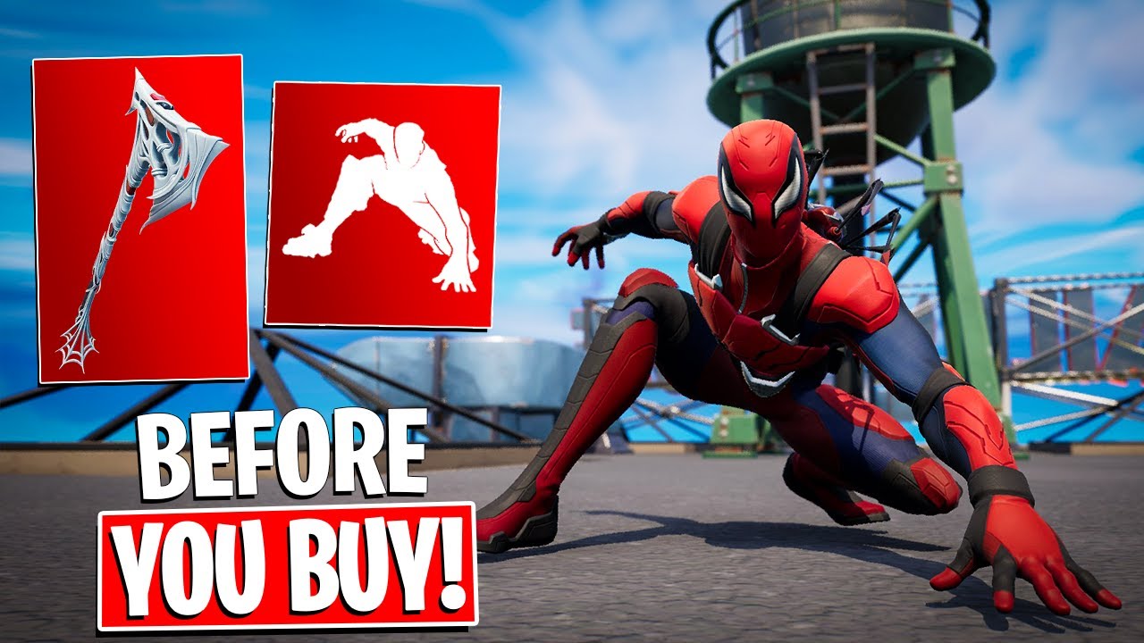 *NEW* WEB SLICER Tool and SPIDEY LANDING Emote Gameplay! (Fortnite x Marvel: Zero War)