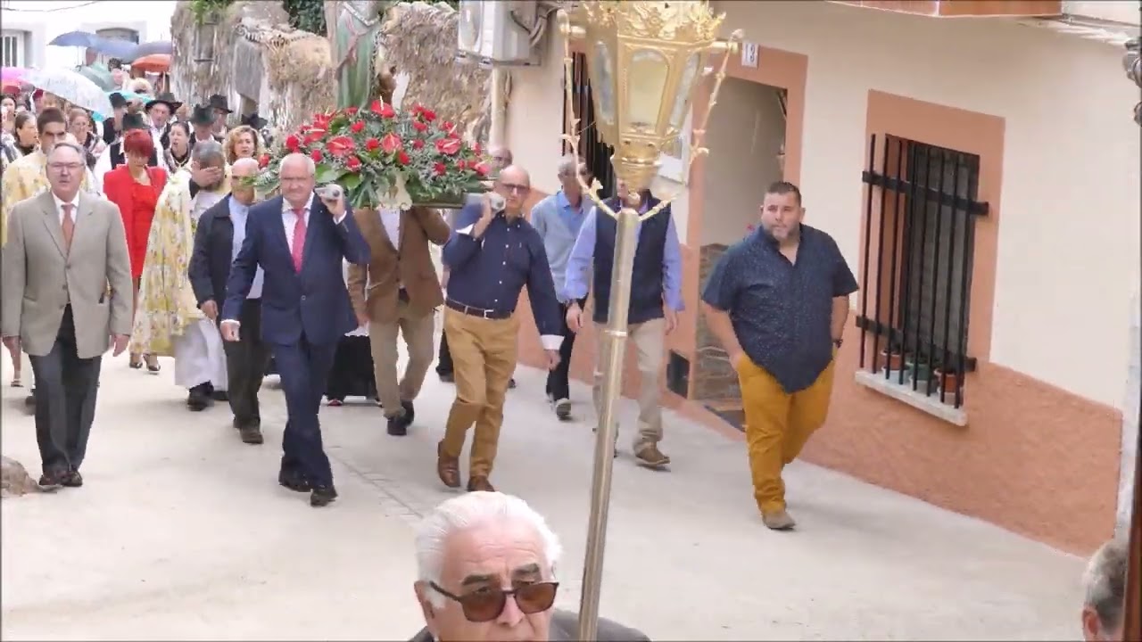 Fiestas de San Miguel 2022 en Tejeda de Tiétar - PROCESIÓN Y SUBASTA DE BANZOS