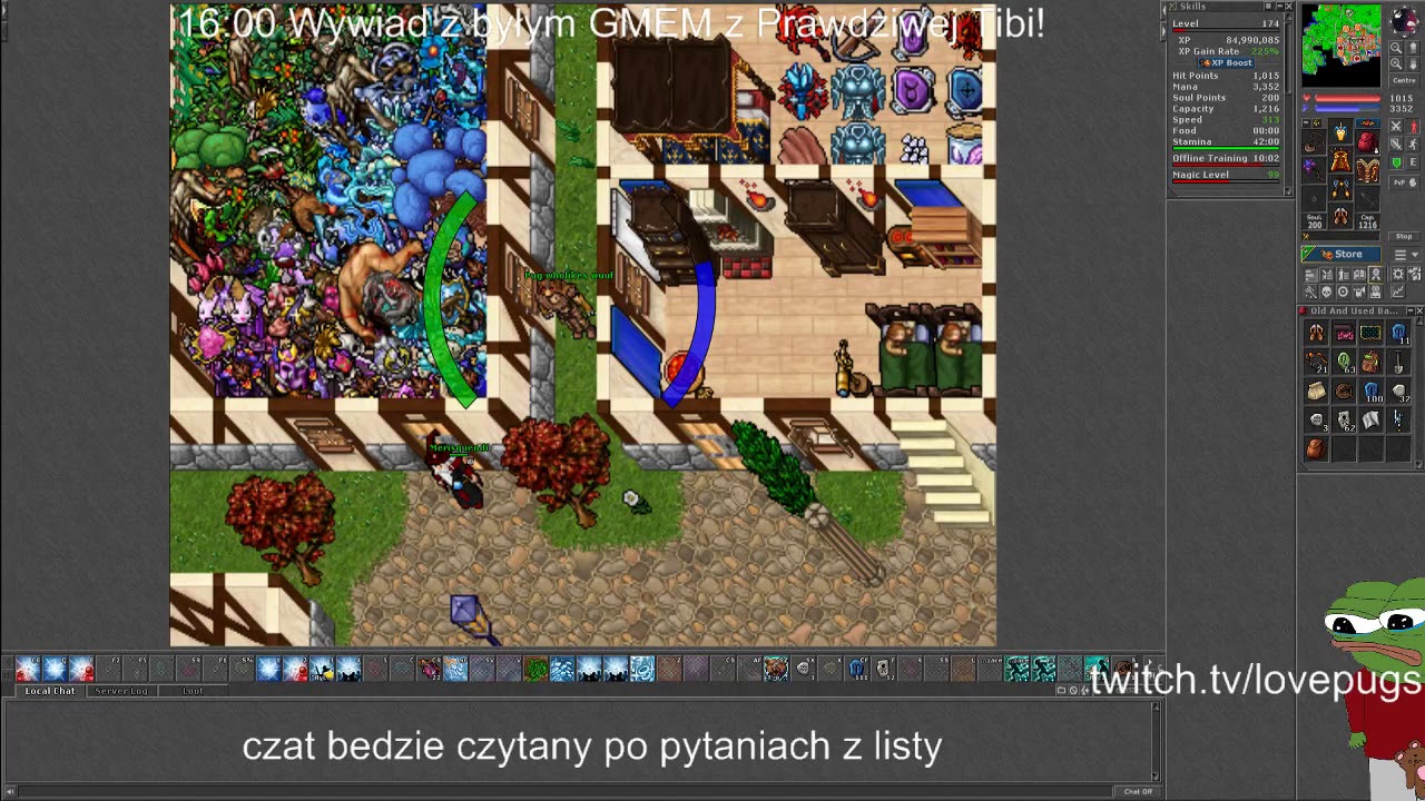 Wywiad z byłym Gamemasterem Tibi. Rozmowa o byciu GMEM. #tibia #lovepugs #merisquendi